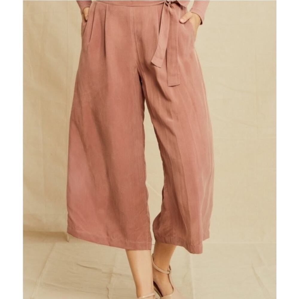 AMOUR VERT Gael Cottonseed Cupro Pants in Quartz womens size xs